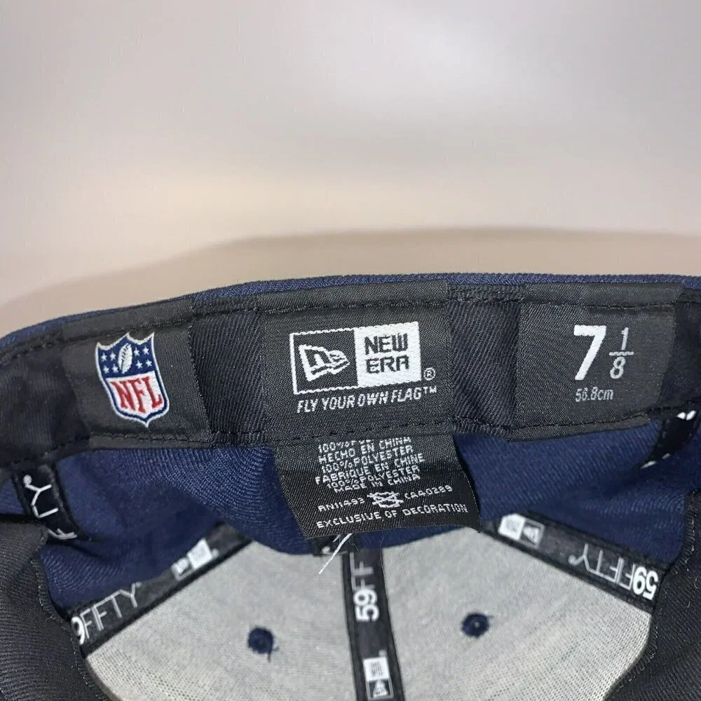 New Era 59fifty Seattle Seahawks NFL Hat Cap‎ Size 7 1/8